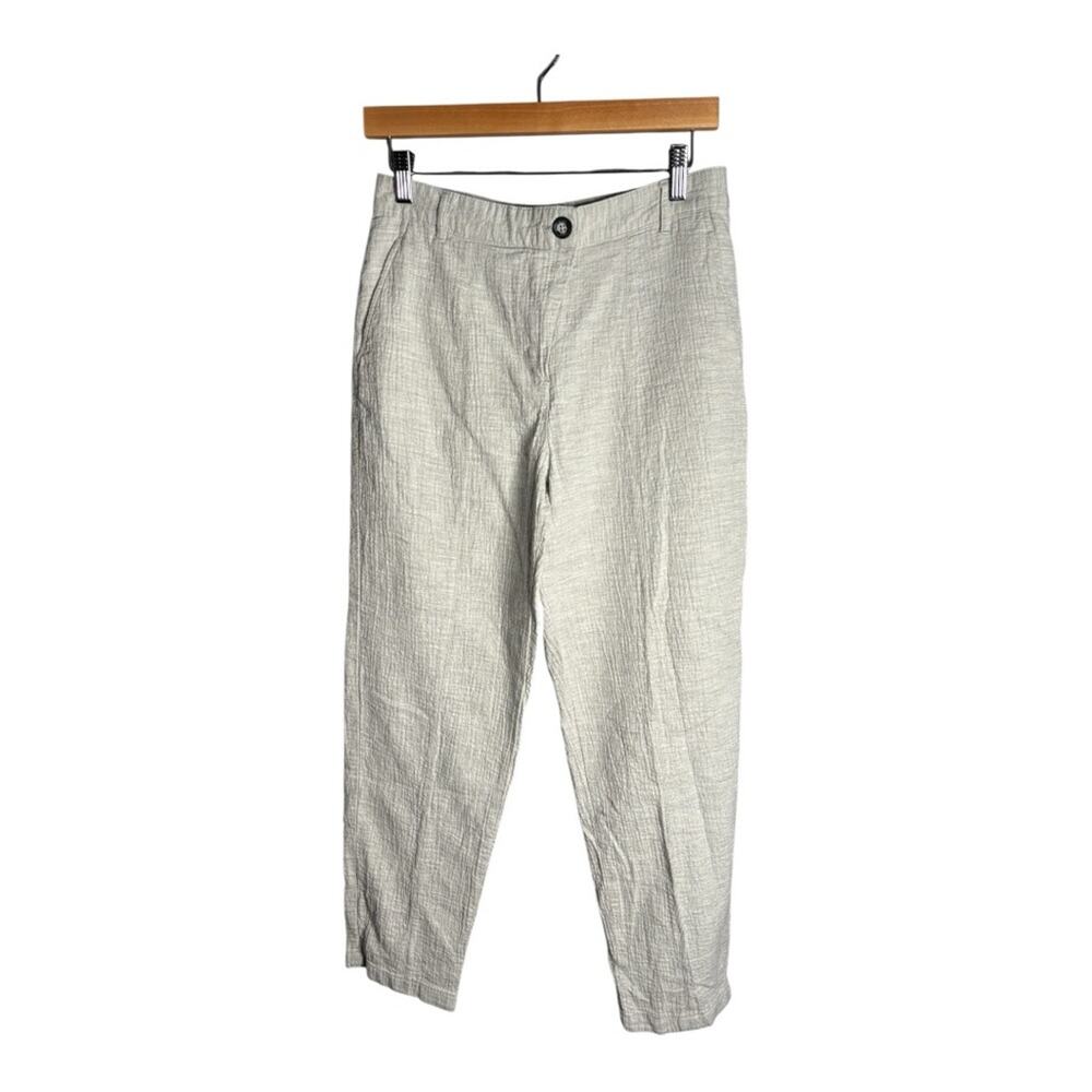Zara Light Gray Straight Leg Ankle Length Pants 4